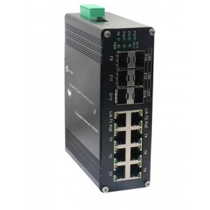 PoE-комутатор 10-портовий керований L2+ LNK-IMC208-2.5GPM-SFP+ 2.5G з 8 портами PoE, 240W