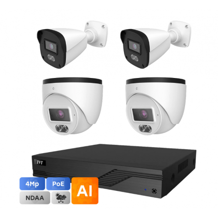 Комплект IP-відеонагляду на 4 камери TVT IP-Video 