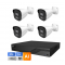 Комплект IP-відеонагляду на 4 камери TVT IP-Video Kit 4x4Mp (B) PoE: 4 циліндричні 4Mp відеокамери + 4-канальний 6Mp відеореєстратор. Photo 1