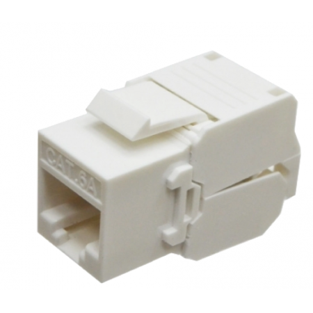 Модуль KeyStone RJ45 UTP, кат. 6a, безінструментний, Slim LW LW-KJ6A-04-C6A