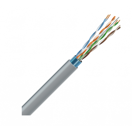Кабель FTP мідь внутрішній ЗЗКМ Cat. 6 F/UTP 4x2x23 AWG (К) (70910061) бух. 500м