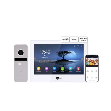 Neolight ALPHA Hybrid + SOLO FHD Silver Комплект видеодомофона