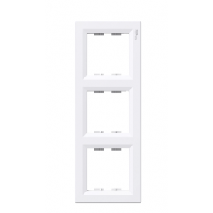Schneider Electric ASFORA Рамка 3-местная вертикальная белая