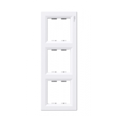 Schneider Electric ASFORA Рамка 3-местная вертикальная белая