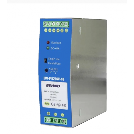 Ewind EW-PI120W-48 на DIN-рейку 120 Вт/48 В Блок питания