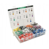 (E0508w-600 E2508b-250,E1008r-350,E1508bl-300,E4009gr-60,E7508gr-400,E6012y-40) Набор клемм/наконечников 2000шт