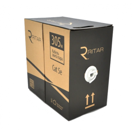 Кабель Ritar КНПП UTP (4*2*0.51) 4p 24 AWG ПЕ (305м)