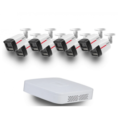 (8х DH-IPC-HFW2449TL-S-PRO +1 х NVR2108-I2) Dahua WizColor Kit - Buy and Try!