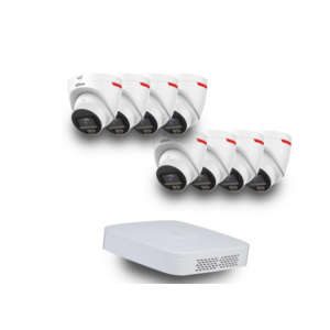 (8х DH-IPC-HDW2449T-S-PRO +1 х NVR2108-I2) Dahua WizColor Kit - Buy and Try!