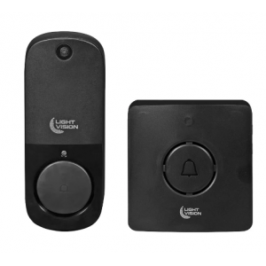 Дверний WiFi дзвінок Light Vision VLC-DR10T(Tuya) Black з ІЧ-датчиком руху
