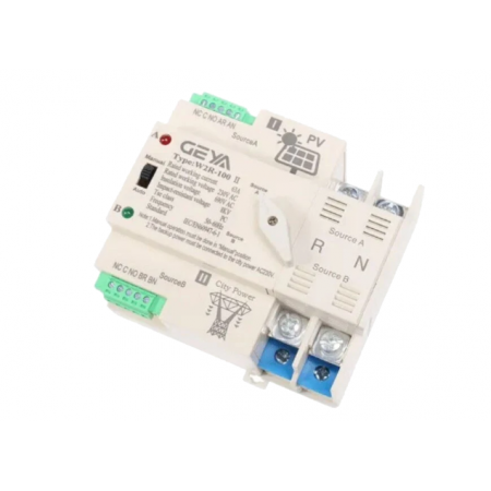 Перемикач W2R-100 AC230V 2 I-II 100А 2п АВР