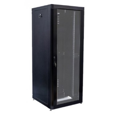 Шкаф черный 19" 18U, 610 х 675 мм