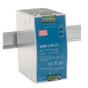 Блок живлення Mean Well NDR-240-24 24В 10А на Din-рейку
