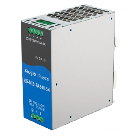 Блок живлення Ruijie RG-NIS-PA240-54 AC/DC 54В 4.4А 240 Вт на DIN-рейку