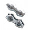 APRO Duplex 3мм (50шт) цинк белый Зажим двойной. Photo 1