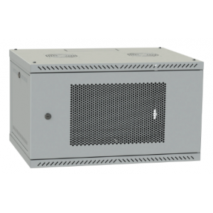 IPCOM 4U 600x350 дверь перфорация (серая) Шкаф телекоммуникационный