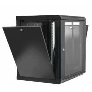 Шафа 19"12U, 600х600х640мм акрилове скло, чорна