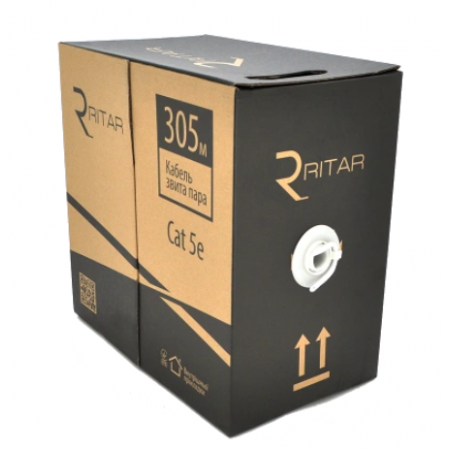 Кабель Ritar КНПЕ FTP (4*2*0.51) 4p 24 AWG ПЕ (305м)