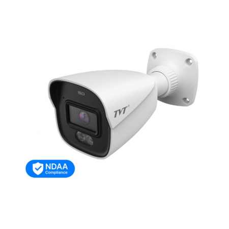 IP-видеокамера 4MP TVT TD-9441S4L-A(D/PE/AW1) White f=2.8mm, ИК+LED-подсветка, с микрофоном