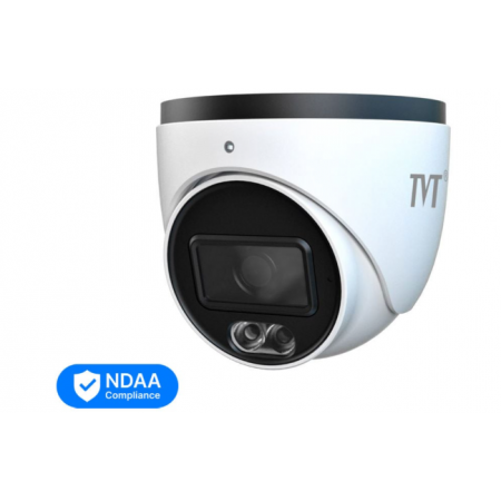 IP-відеокамера 8Mp TVT TD-9584S4L-C(D/PE/AW2) White f=2.8mm, ІЧ+LED-підсвічування, з мікрофоном