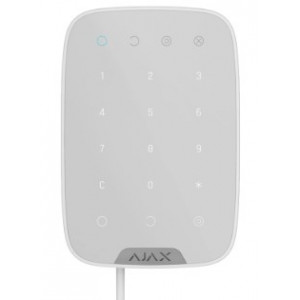 Ajax Keypad Fibra white Дротова сенсорна клавіатура