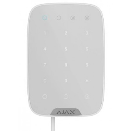 Ajax Keypad Fibra white Дротова сенсорна клавіатура