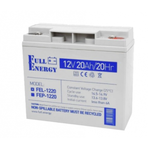 Full Energy FEL-1220 Акумулятор гелевий 12В 20 А•г для ДБЖ