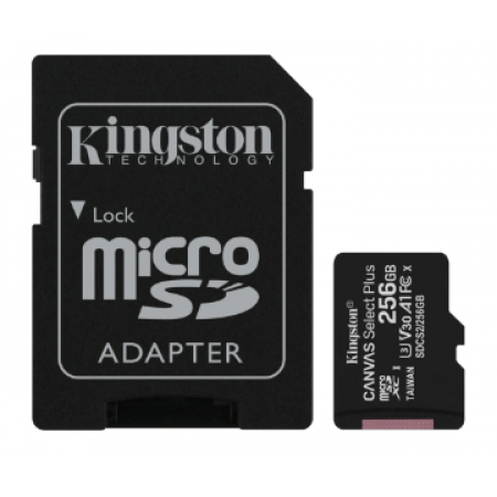 Kingston 256GB micSDXC Canvas Select Plus 100R A1 C10 Card Модуль флэш-памяти