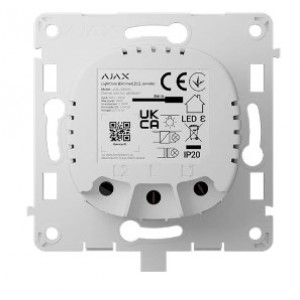 Ajax LightCore (Dimmer) [55] (8EU) ASP white Беспроводной умный сенсорный димерный выключатель света