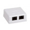 MB-UTP2 Розетка 2-портовая RJ45 UTP, біла, 5E. Photo 1