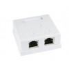 Hypernet MB-STP2 Розетка 2 порта екранована RJ45 STP біла 5E