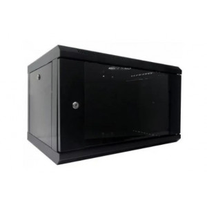 WMNC-6U-FLAT- BLACK Hypernet 6U 600x450 Шафа коммутаційна настінна 6U 600x450