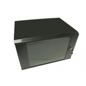 Hypernet WMNC66-9U-FLAT-AC-BLACK Шкаф коммутационный настенный 9U 600x600 разборный