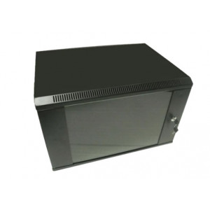 Hypernet WMNC66-9U-FLAT-AC-BLACK Шафа комутаційна настінна 9U 600x600 розбірна