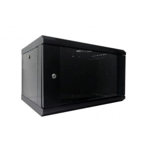 Hypernet WMNC-6U-FLAT-AC-BLACK Шафа коммутаційна настінна 6U 600x450 розбірна