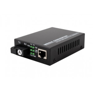 TelStream MC-218/520SC Медіаконвектор (1550TX&1310RX, 10/100/1000, 20км SC)