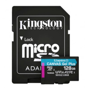 Kingston microSDXC 128 Гб U3 V30 A2 (SDCG3/128GBSP) Карта пам'яті