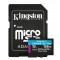 Kingston microSDXC 128 Гб U3 V30 A2 (SDCG3/128GBSP) Карта памяти. Photo 1