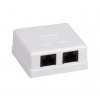 Hypernet MB-UTP6-2 Розетка 2-портовая RJ45 UTP, белая, 6 категория