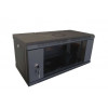 Hypernet WMNC-4U-FLAT-AC-BLACK 4U 600x450 Шафа коммутаційна настінна розбірна чорна