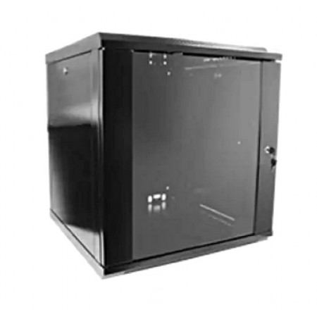 Hypernet WMNC66-12U-FLAT-BLACK 12U 600x600 Шафа коммутаційна настінна розбірна