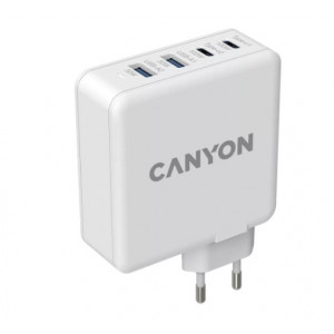 Canyon H-65 white (GAN 100W) Мережевий зарядний пристрiй