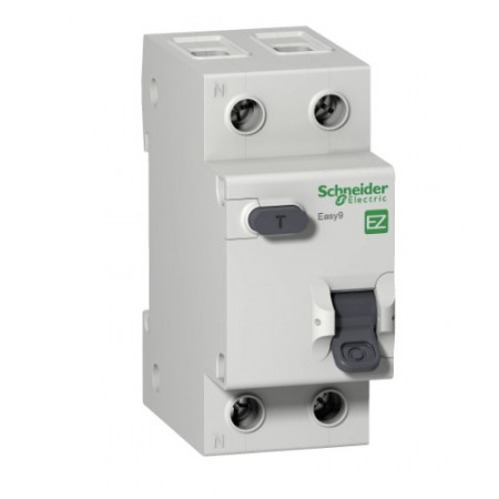 Schneider Electric EZ9D34625 Easy9, 1Р+N, 25А 30мА AC Дифференциальный автоматический выключатель