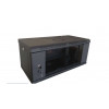 Hypernet WMNC-35-6U-FLAT-BLACK Шкаф коммутационный настенный 6U 600x350 разборный черный