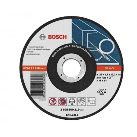 Bosch 125 x 1.6 мм (2608600219) Отрезной круг для металла