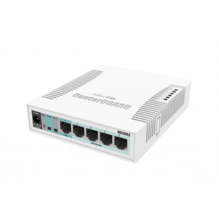 MikroTik RB260GS (CSS106-5G-1S) 5-портовий гігабітний керований комутатор