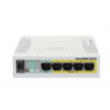 MikroTik RB260GSP (CSS106-1G-4P-1S) 5-портовый гигабитный управляемый PoE