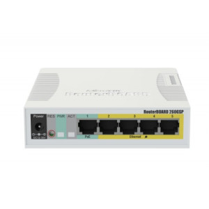 MikroTik RB260GSP (CSS106-1G-4P-1S) 5-портовий гігабітний керований PoE