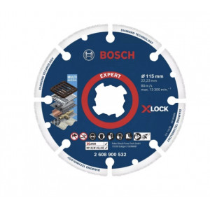 Bosch EXPERT Diamond Metal Wheel X-LOCK, 115 x 22,23 мм Відрізний круг по металу
