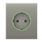 Ajax CenterCover (smart) [type F] [55] ASP olive фронтальная панель. Photo 1